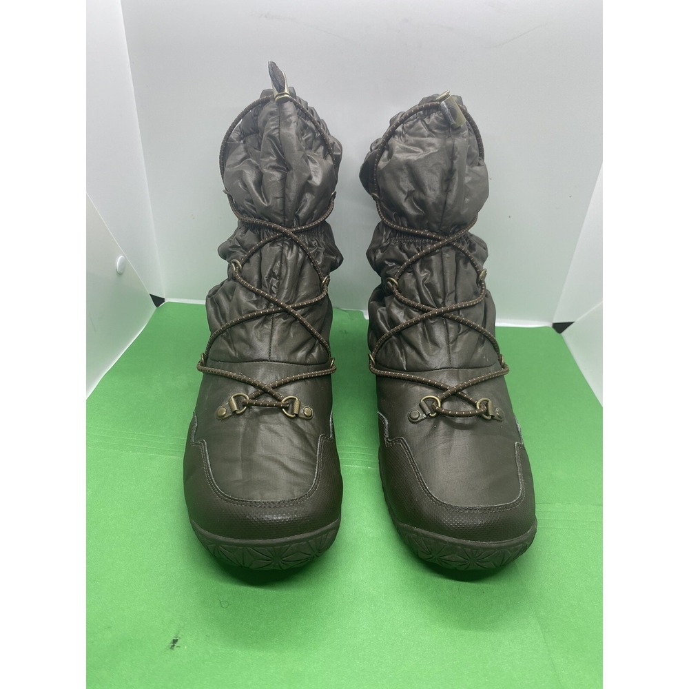 The North Face Women 8 Ice Queen Primaloft Snow Winter Boots Brown Waterproof